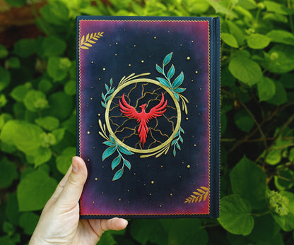 Red phoenix A5 journal