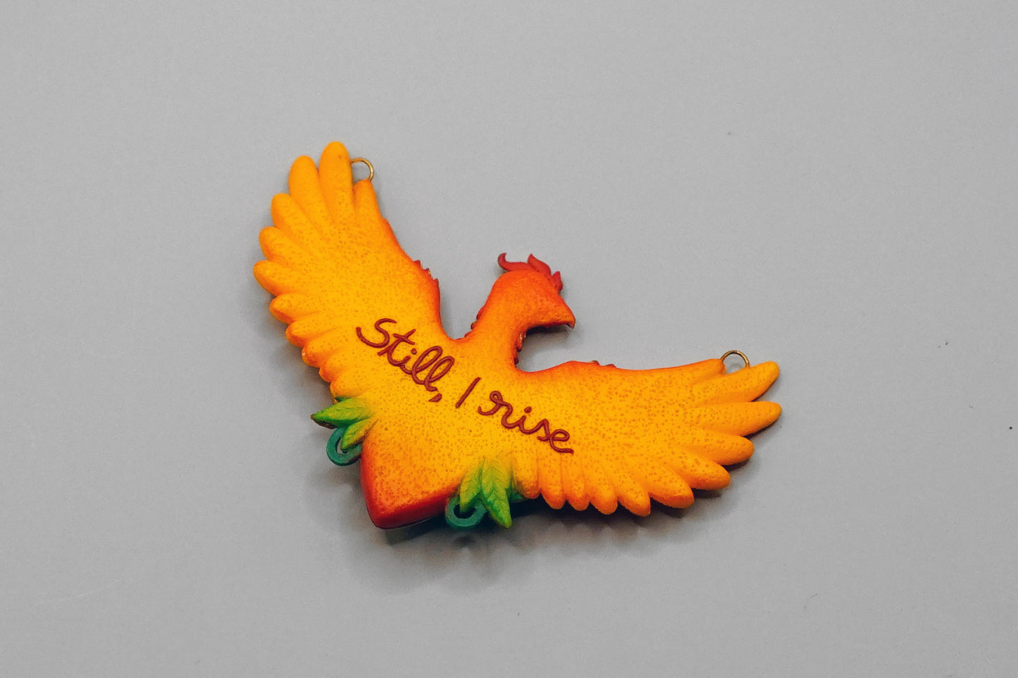 Small phoenix pendant (Still, I rise)