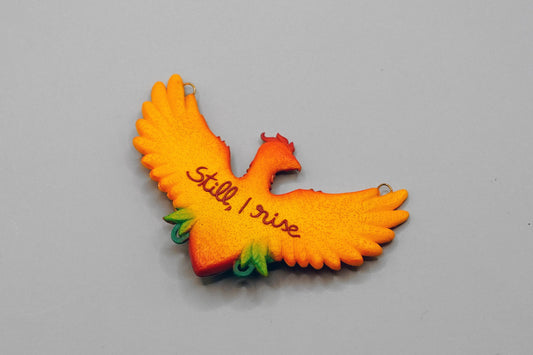 Small phoenix pendant (Still, I rise)