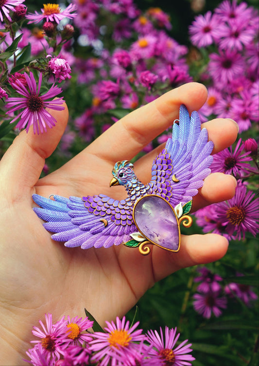 Medium phoenix necklace (I am unique)