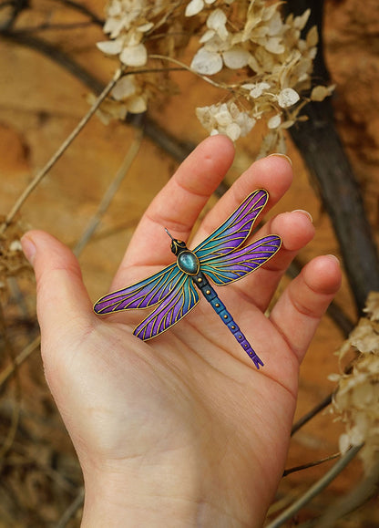 Double-sided dragonfly pendant