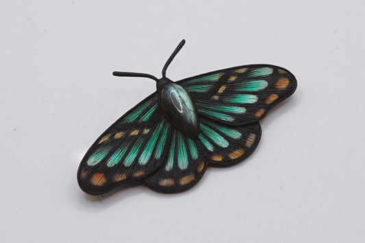 Lost Forest moth brooch