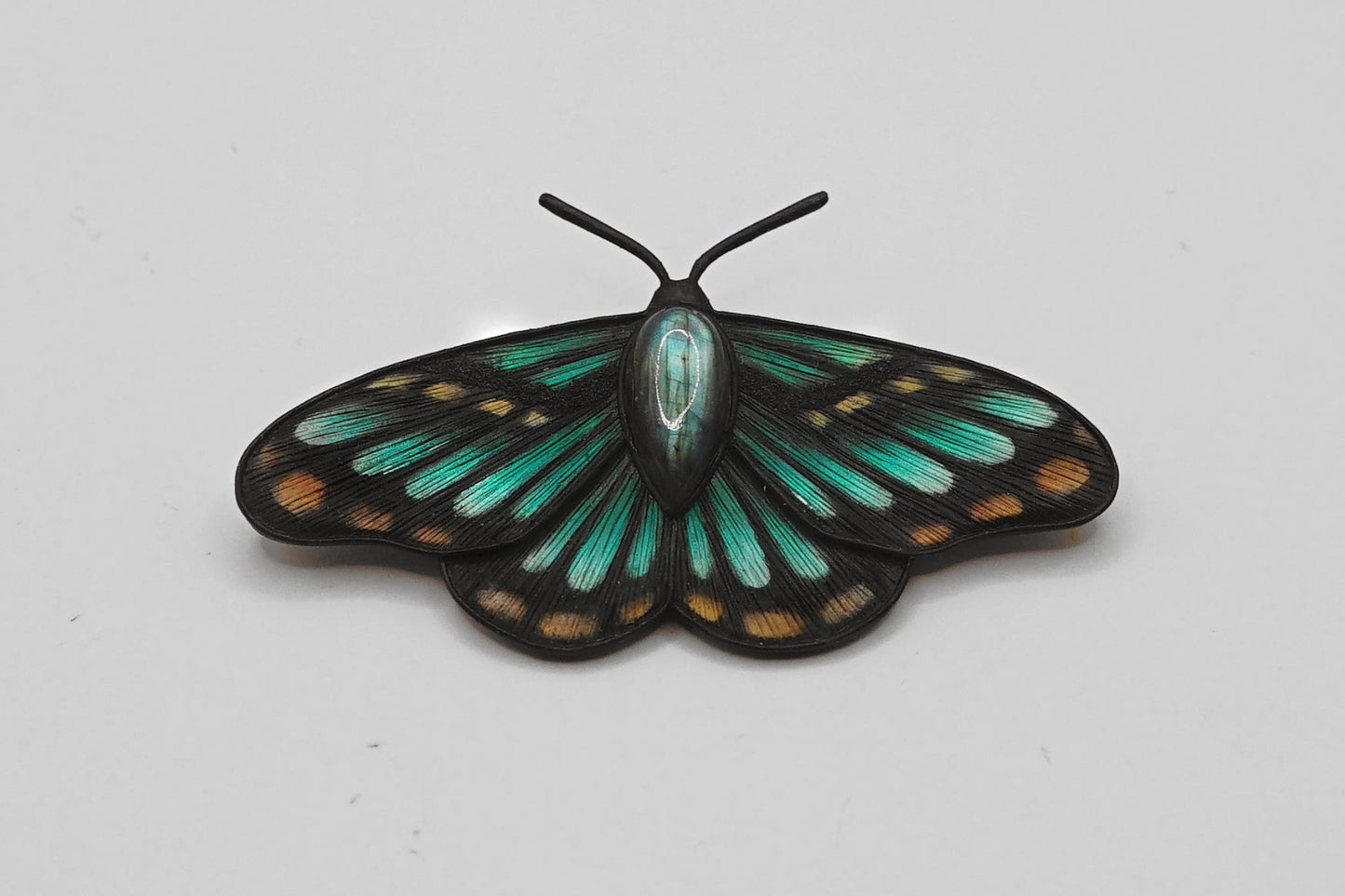 Lost Forest moth brooch
