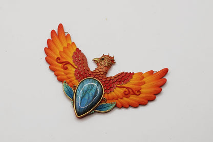 Medium phoenix necklace (Everything will be alright)