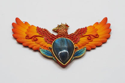 Medium phoenix necklace (Everything will be alright)