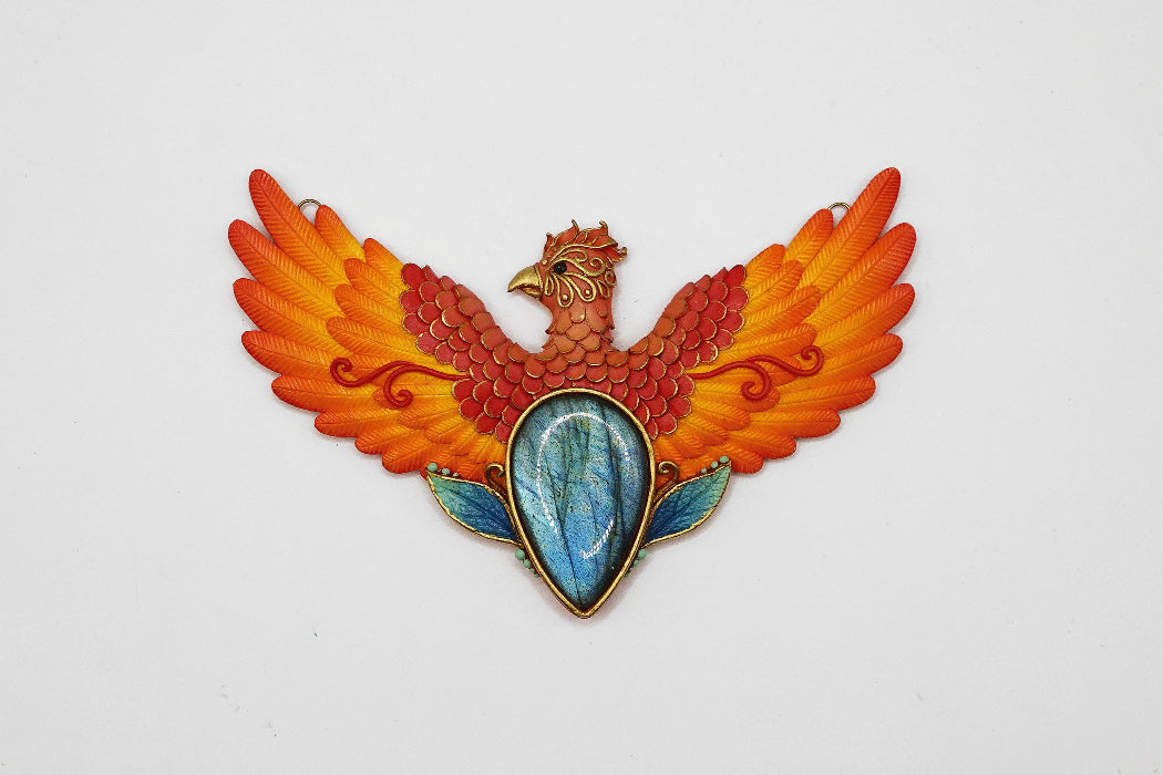 Medium phoenix necklace (Everything will be alright)
