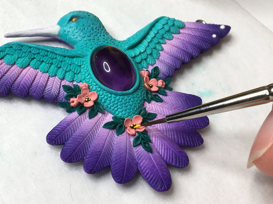 Hummingbird pendant tutorial