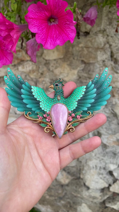 Phoenix necklace (I accept myself as I am)