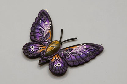 Lavender Meadow butterfly pendant