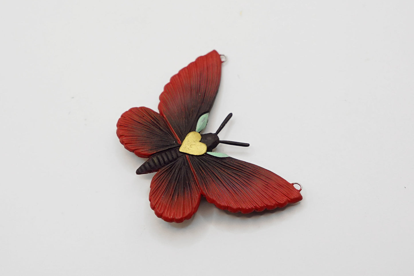 Poppywing butterfly pendant