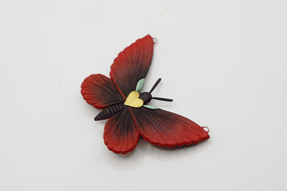 Poppywing butterfly pendant