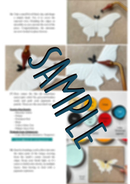 Colorful moth brooch tutorial