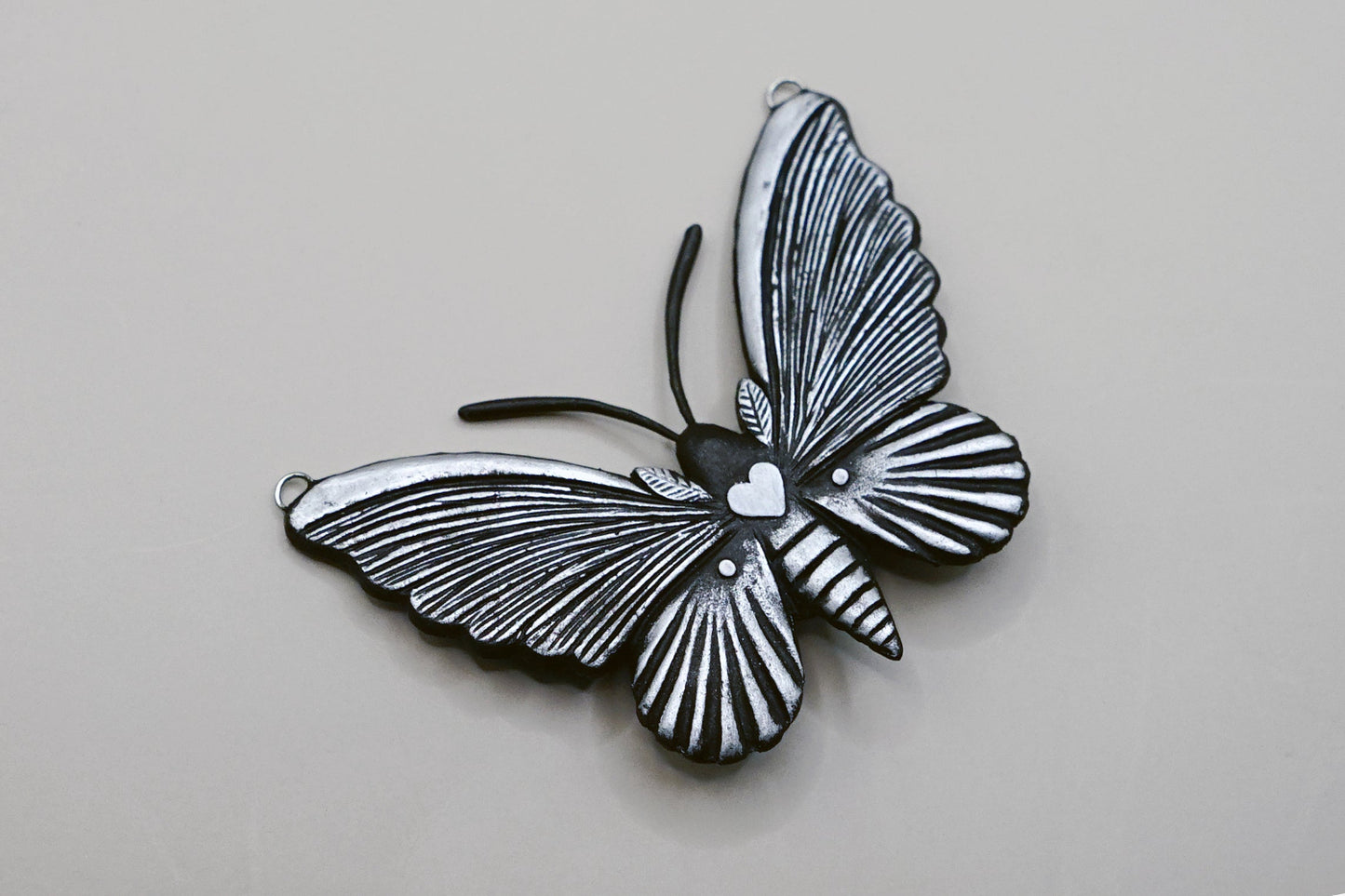 Silverleaf butterfly pendant