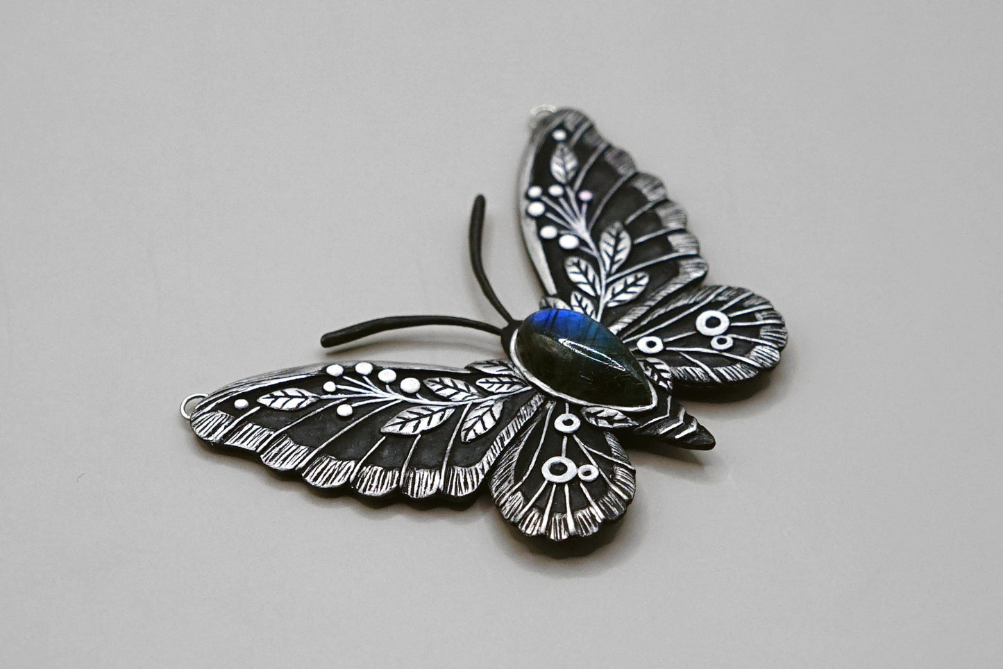 Silverleaf butterfly pendant