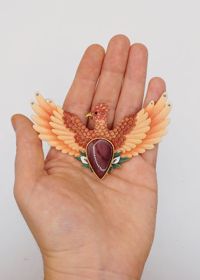 Medium phoenix necklace (I am enough)