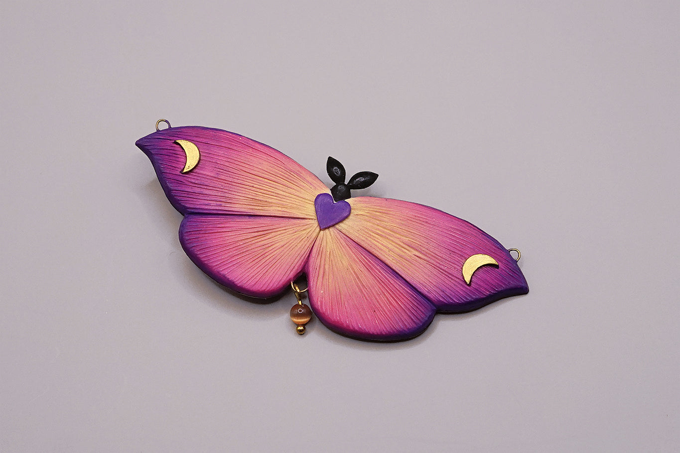 Sunset's Kiss moth pendant